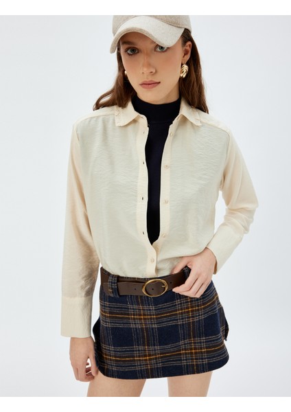 Uzun Kollu Klasik Yaka Viskon Gömlek fiyatları