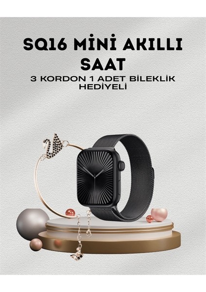 Buğz Sq-16 Mini Series 10 – Dokunmatik Akıllı Saat | Kalp Ritmi, Spo2, Uyku Takibi fiyatları