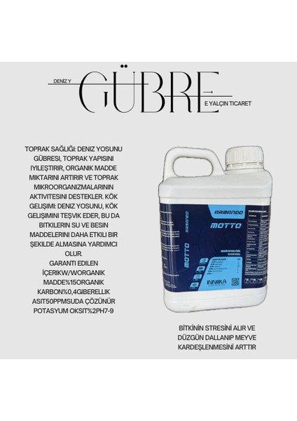 Deniz Yosunu Gübresi Bitki Stres Giderici 5L INNOVA fiyatları