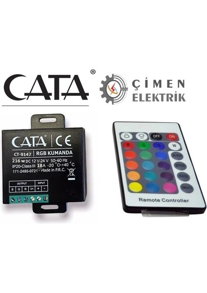 Buğz Cata Ct 9147 18A - 216W Rgb LED Kumandası