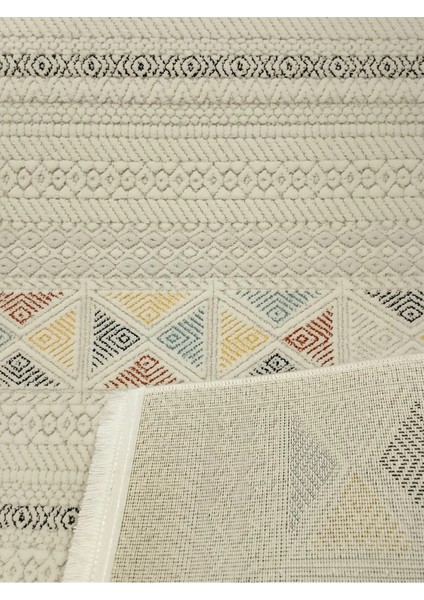 Moda 1132 Renkli Iskandinav Desen Modern Tasarım Polyester Yolluk Salon Mutfak Halısı fırsatları