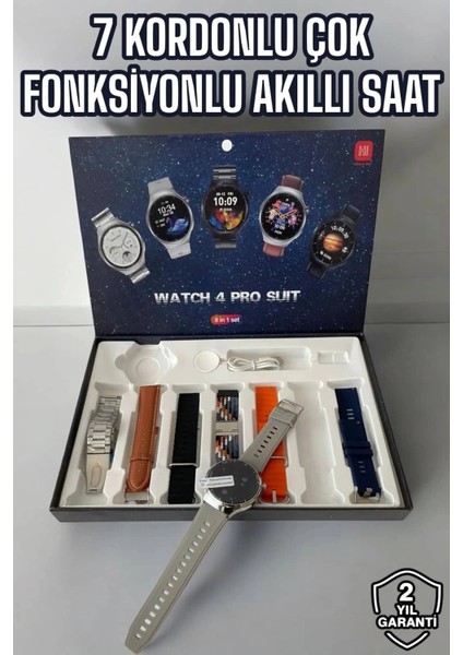 Buğz Akıllı Saat 7 Kordonlu Yeni Nesil Arama Cevaplayan Çok Fonksiyonlu