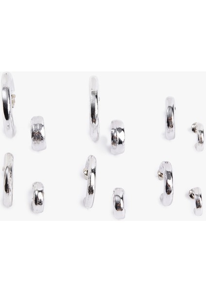 6'lı Halka Küpe Seti