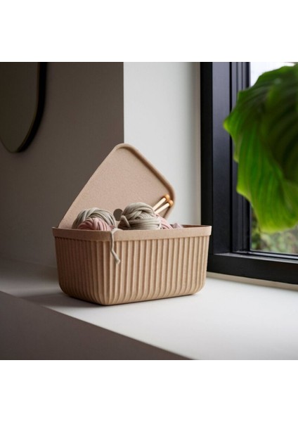 Pulp 2'li Saklama Kutusu 7,7 L Çamur Rengi 32 x 23 x 15 cm indirimleri