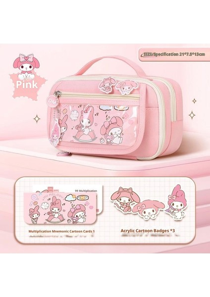 Ilkokul Kızları Için Sevimli Kalem Kutusu, Büyük Kapasiteli, Değerli Kalem Çantası (Yurt Dışından)