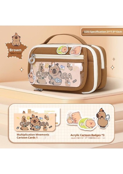 Ilkokul Kızları Için Sevimli Kalem Kutusu, Büyük Kapasiteli, Değerli Kalem Çantası (Yurt Dışından)