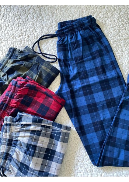 Unisex Kadın & Erkrk 4'lü Pijama Altı - %100 Pamuk Orta Kalın Mevsimlik Eşofman Altı fiyatları