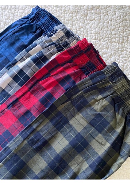 Unisex Kadın & Erkrk 4'lü Pijama Altı - %100 Pamuk Orta Kalın Mevsimlik Eşofman Altı modelleri