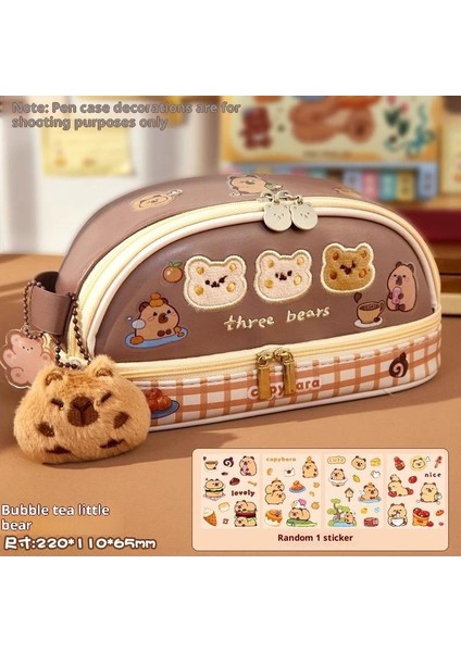 Ilkokul Kızları Için Kedi Temalı Kalem Kutusu, Büyük Kapasiteli, Sevimli ve Şık Kalem Kutusu (Yurt Dışından)