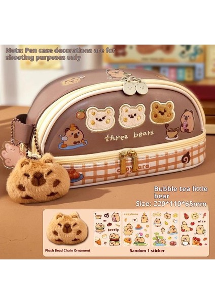 Ilkokul Kızları Için Kedi Temalı Kalem Kutusu, Büyük Kapasiteli, Sevimli ve Şık Kalem Kutusu (Yurt Dışından)