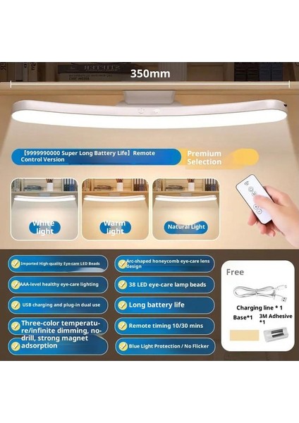 LED Göz Bakım Masa Lambası Öğrenciler Çalışma Özel Okuma Lambası Yatakhane Başucu Lambası Yatak Odası Gece Lambası (Yurt Dışından)