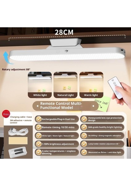 LED Göz Bakım Masa Lambası Öğrenciler Çalışma Özel Okuma Lambası Yatakhane Başucu Lambası Yatak Odası Gece Lambası (Yurt Dışından)
