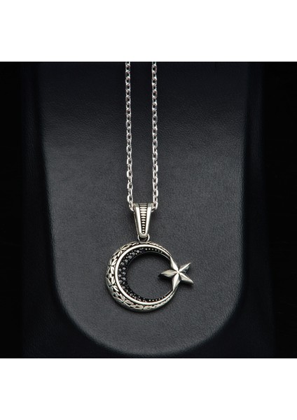 589 Ay Yıldız Figürlü Gümüş Kolye fiyatları