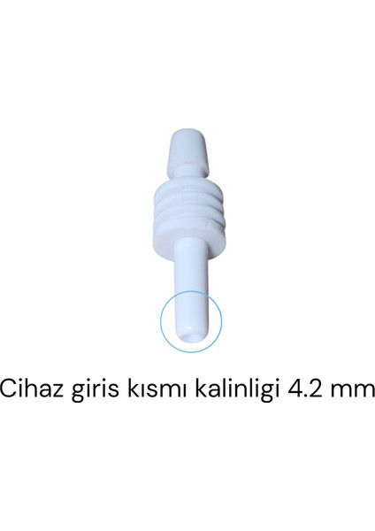 Dijital Tansiyon Aleti Manşon Giriş Adaptör Jak Konnektör Beyaz Düz Tip 4.2 Mm fırsatları