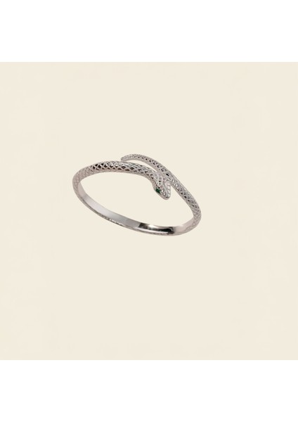 925 Ayar Gümüş Kaplama Yılan Figürlü Kadın Bileklik – Şık ve Modern Tasarım s beden modelleri