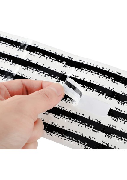 40 Adet Sıcaklık Şeridi Test Yapışkanlı Sıcaklık Şeridi (Yurt Dışından) fırsatları