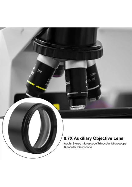 WD120 0.7x Trinoküler Stereo Mikroskop Yardımcı Objektif Mercek 48 mm (Yurt Dışından) fırsatları