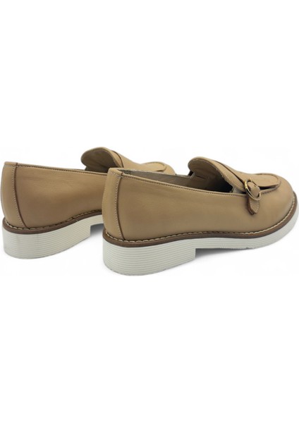 Braven Nude Hakiki Deri Kadın Loafer modelleri