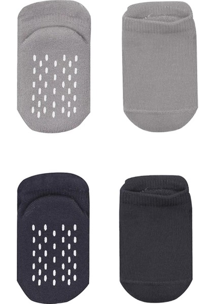 2'li Altı Havlu Sneakers Kaymaz Çorap 20501 Gri-Antrasit fiyatları