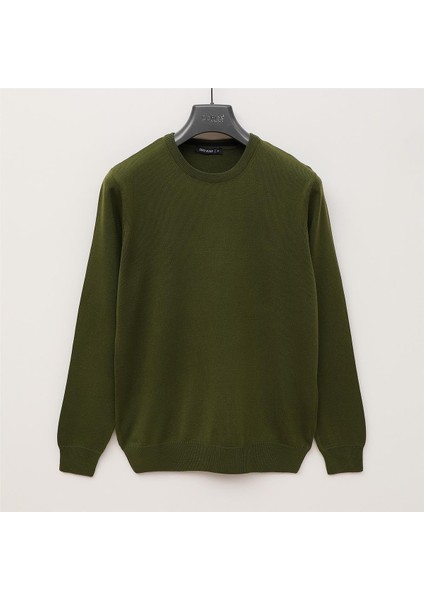 Erkek Uzun Kol Ince Sweatshirt - 180541 - Yeşil