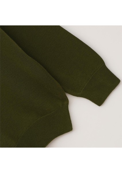 Erkek Uzun Kol Ince Sweatshirt - 180541 - Yeşil modelleri