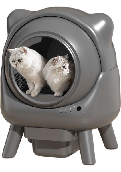 Akıllı Otomatik Kedi Tuvaleti – 65L, Uv Temizleme, Akıllı Sensörlü,kompakt Tasarım