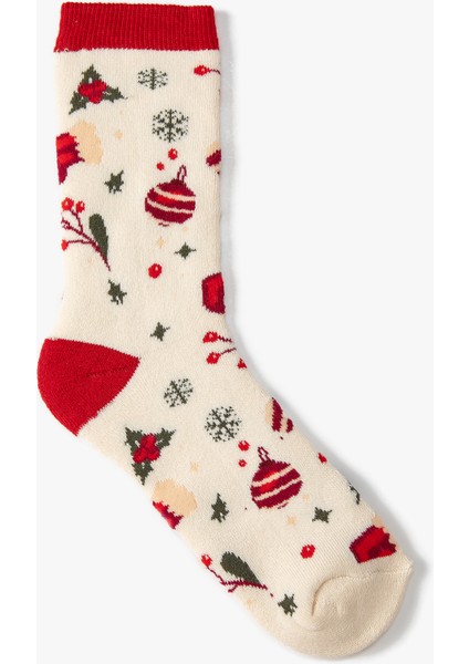 Yılbaşı Çorabı Havlu Çok Renkli Desenli fiyatları