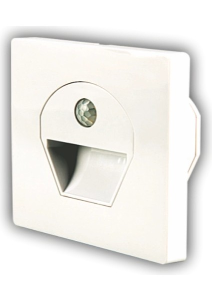 Buğz Noas YL69 1522 1W Beyaz Kasa Sensörlü Koridor Aydınlatması 3200K Gün Işığı