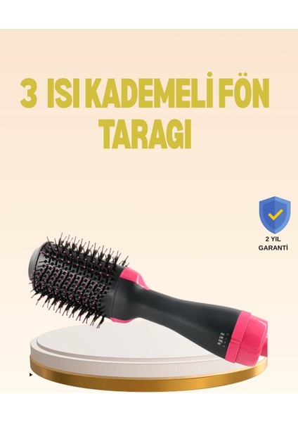 Buğz 3 Isı Kademeli 1200W Saç Şekillendirme Fırçası.