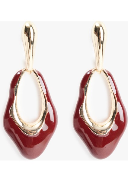 Sallantılı Büyük Boy Soyut Küpe