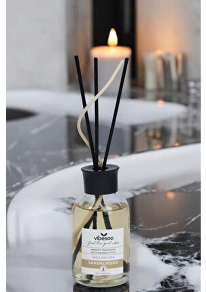 Sandal Bambu Oda Kokusu Çubuklu Tasarım ile 100 ml Huzur Verici Koku Deneyimi fırsatları