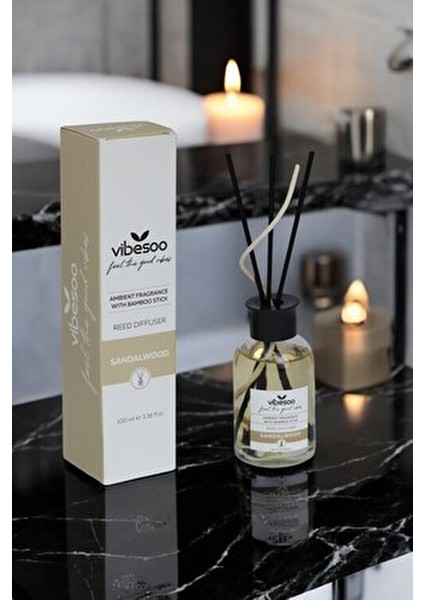 Sandal Bambu Oda Kokusu Çubuklu Tasarım ile 100 ml Huzur Verici Koku Deneyimi indirimleri
