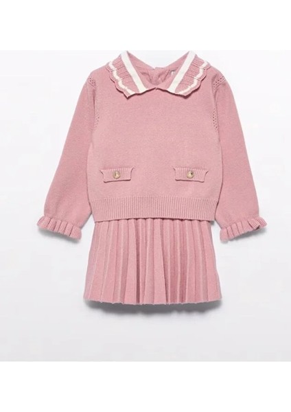 Abel&lula Kız Çocuk Triko Kazak Etek 2 Li Set 5516 modelleri