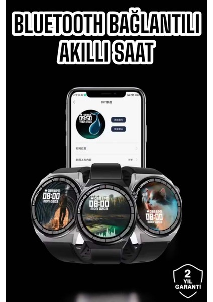 Buğz Akıllı Saat Gps ve Nfc Özelliği Sesli Görüşme Dokunmstik Ekran