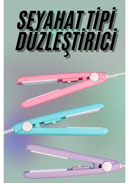 Buğz Mini Düzleştirici Seramik Kaplama Seyahat Tipi Elektriklenme Karşıtı