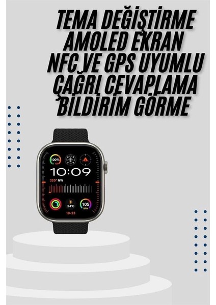 Buğz Akıllı Saat Uyku ve Sağlık Takibi Gps Uyumlu Tema Değiştirme