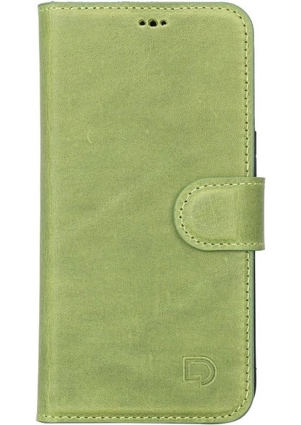 Buğz Apple iPhone 13 Uyumlu Deri Cüzdanlı Kılıf Antik Yeşil fiyatları