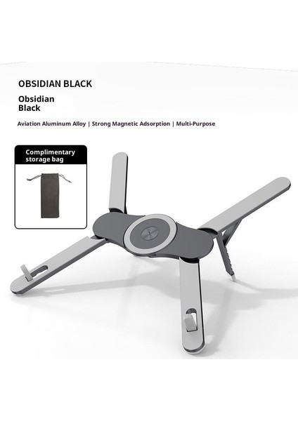 Alüminyum Alaşımlı Katlanabilir Taşınabilir Dizüstü Bilgisayar Standı Tembel Insanlar Tablet Telefon Standını Yakalar (Yurt Dışından)