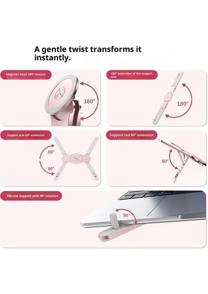 Alüminyum Alaşımlı Katlanabilir Taşınabilir Dizüstü Bilgisayar Standı Tembel Insanlar Tablet Telefon Standını Yakalar (Yurt Dışından) fırsatları