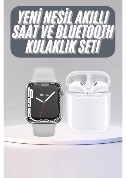 Buğz Akıllı Saat Kulaklık Hediyeli Uyku ve Sağlık Takibi Yapabilen Uzun Ömürlü