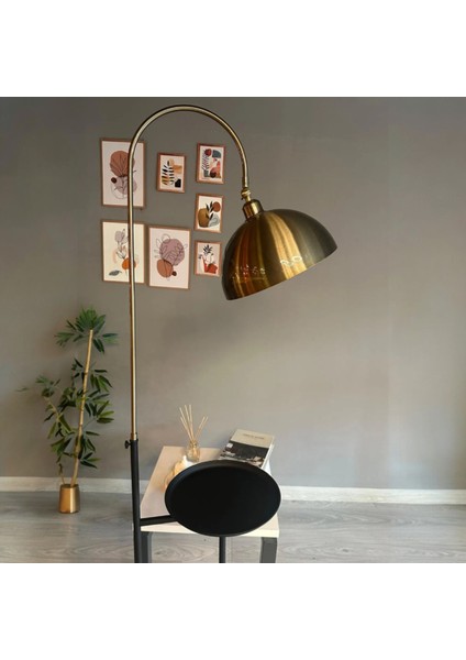 Eskitme-Siyah Lambader Hareketli Başlık Sehpalı Modern Dekoratif Metal Oturma Odası Çalışma Odası modelleri