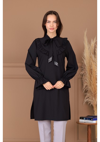 Asel Şık Tesettür Tunik Pantolon Ikili Takım modelleri