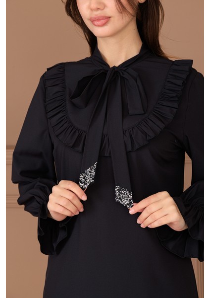 Asel Şık Tesettür Tunik Pantolon Ikili Takım