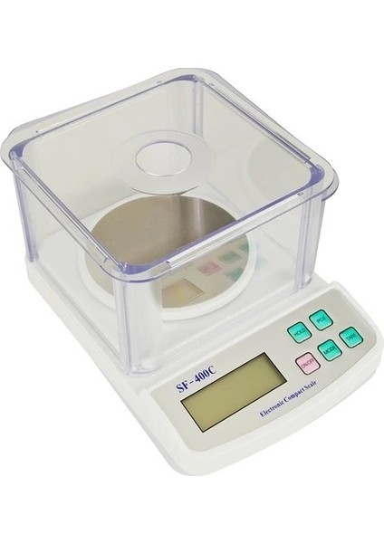 Buğz Diamond Plus Dijital Göstergeli Plastik Fanuslu Hassas Terazi SF-400C (500 Gr-0.01)