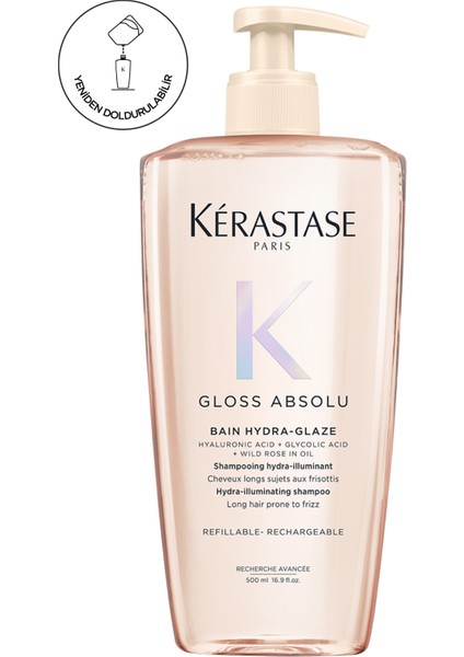 Gloss Absolu Bain Hydra-Glaze Büyük Boy Şampuan 500 ml