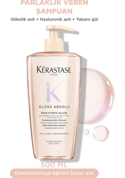 Gloss Absolu Bain Hydra-Glaze Büyük Boy Şampuan 500 ml
