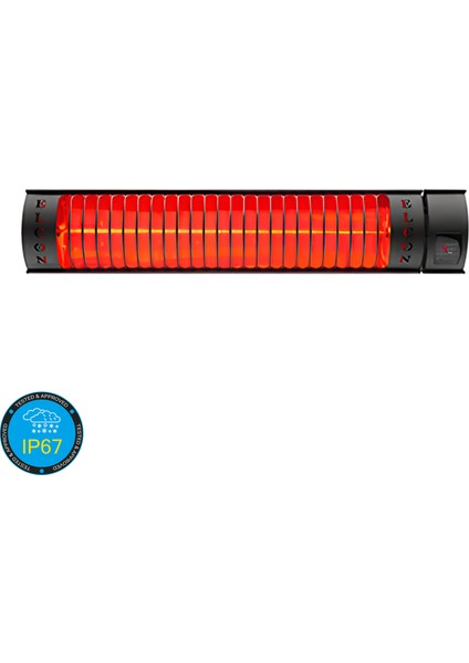 2000W Elektrikli Isıtıcı IP67 Açık Hava - Uzaktan Kontrol - RCH-2000/6