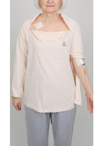 Cure Adaptif Kemoterapi Hasta Bakım Kıyafeti Pembe fırsatları