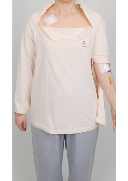 Cure Adaptif Kemoterapi Hasta Bakım Kıyafeti Pembe indirimleri