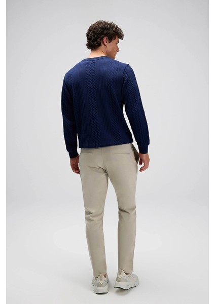 Pamuklu Regular Fit Bisiklet Yaka Sweat Erkek Sweat EM623 indirimleri